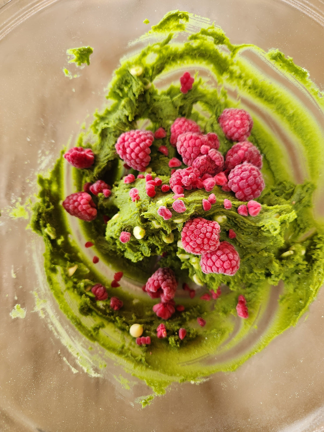 Raspberry White Chocolate Matcha Cookies
